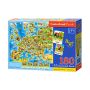Puzzle Castorland 180el Mapa Europy + Quiz - 2